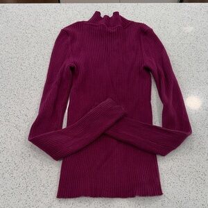 Ribbed Long Sleeve Turtleneck